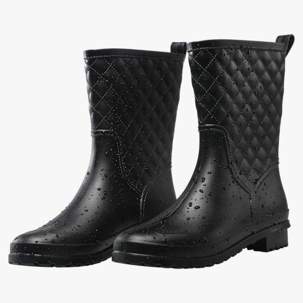 Mid calf rain boots 8.5